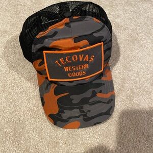 Tecovas Camouflage Hat with Orange Details